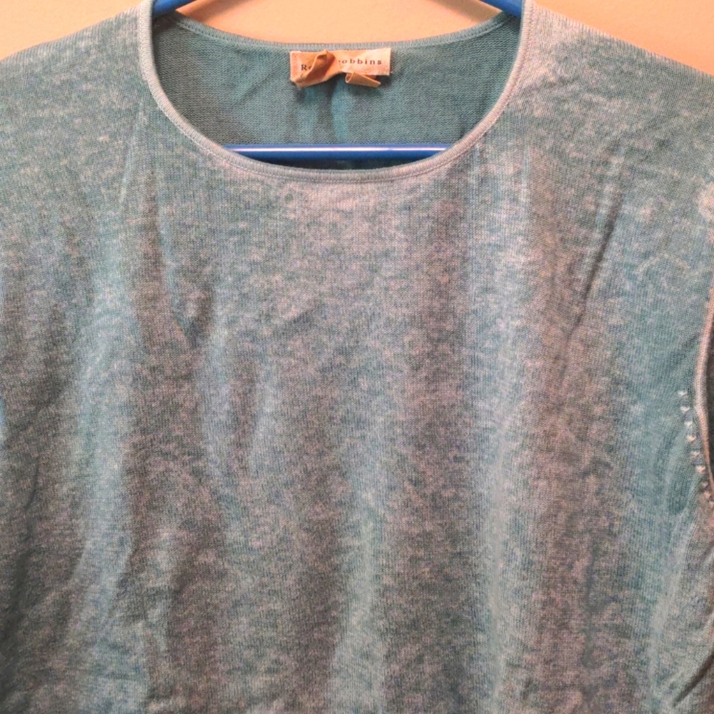 Women's Royal Robbins cotton sweater. Light green